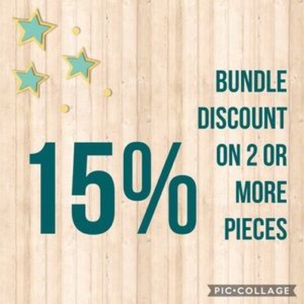 15% off on 2 or more pieces in my closet.